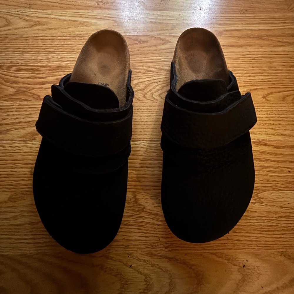 Birkenstock Nagoya Nubuk Black Leather Size 41